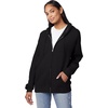 Hanes Men’s Zip-up Hoodie, Ecosmart Fleece Full-zip Hoodie for Men, Hooded Sweatshirt(Black)