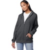 Hanes Men’s Zip-up Hoodie, Ecosmart Fleece Full-zip Hoodie for Men, Hooded Sweatshirt(Charcoal Heather)
