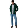 Hanes Men’s Zip-up Hoodie, Ecosmart Fleece Full-zip Hoodie for Men, Hooded Sweatshirt(Deep Forest)