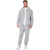 Hanes Men’s Zip-up Hoodie, Ecosmart Fleece Full-zip Hoodie for Men, Hooded Sweatshirt(Light Steel)