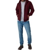 Hanes Men’s Zip-up Hoodie, Ecosmart Fleece Full-zip Hoodie for Men, Hooded Sweatshirt(Maroon)
