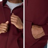 Hanes Men’s Zip-up Hoodie, Ecosmart Fleece Full-zip Hoodie for Men, Hooded Sweatshirt(Maroon)