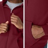 Hanes Men’s Zip-up Hoodie, Ecosmart Fleece Full-zip Hoodie for Men, Hooded Sweatshirt(Mulled Berry)