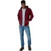 Hanes Men’s Zip-up Hoodie, Ecosmart Fleece Full-zip Hoodie for Men, Hooded Sweatshirt(Mulled Berry)