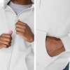 Hanes Men’s Zip-up Hoodie, Ecosmart Fleece Full-zip Hoodie for Men, Hooded Sweatshirt(White)