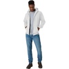 Hanes Men’s Zip-up Hoodie, Ecosmart Fleece Full-zip Hoodie for Men, Hooded Sweatshirt(White)