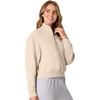 Hanes Women’s EcoSmart Fleece Sweatshirt for Women, Soft Midweight – Full-Zip Hoodie, Sweatshirt, or 1/4 Zip(Champagne Frost)