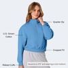 Hanes Women’s EcoSmart Fleece Sweatshirt for Women, Soft Midweight – Full-Zip Hoodie, Sweatshirt, or 1/4 Zip(Denim Blue)