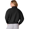 Hanes Women’s EcoSmart Fleece Sweatshirt for Women, Soft Midweight – Full-Zip Hoodie, Sweatshirt, or 1/4 Zip(Ebony)