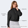 Hanes Women’s EcoSmart Fleece Sweatshirt for Women, Soft Midweight – Full-Zip Hoodie, Sweatshirt, or 1/4 Zip(Ebony)