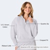 Hanes Women’s EcoSmart Fleece Sweatshirt for Women, Soft Midweight – Full-Zip Hoodie, Sweatshirt, or 1/4 Zip(Light Steel)