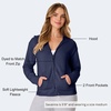 Hanes Women’s EcoSmart Fleece Sweatshirt for Women, Soft Midweight – Full-Zip Hoodie, Sweatshirt, or 1/4 Zip(Navy)