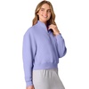Hanes Women’s EcoSmart Fleece Sweatshirt for Women, Soft Midweight – Full-Zip Hoodie, Sweatshirt, or 1/4 Zip(Peri Blue)