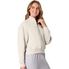 Hanes Women’s EcoSmart Fleece Sweatshirt for Women, Soft Midweight – Full-Zip Hoodie, Sweatshirt, or 1/4 Zip(Sand)