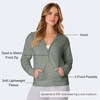 Hanes Women’s EcoSmart Fleece Sweatshirt for Women, Soft Midweight – Full-Zip Hoodie, Sweatshirt, or 1/4 Zip(Stonewashed Green)