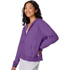 Hanes Women’s EcoSmart Fleece Sweatshirt for Women, Soft Midweight – Full-Zip Hoodie, Sweatshirt, or 1/4 Zip(Violet Splendor Heather)