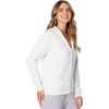 Hanes Women’s EcoSmart Fleece Sweatshirt for Women, Soft Midweight – Full-Zip Hoodie, Sweatshirt, or 1/4 Zip(White)