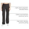 Hanes Women’s Sweatpants – EcoSmart Fleece Joggers – Open-Bottom Pocketless Pull-On Lounge Pants – Reg. & Petite Sizes(Ebony)