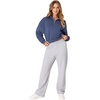Hanes Women’s Sweatpants – EcoSmart Fleece Joggers – Open-Bottom Pocketless Pull-On Lounge Pants – Reg. & Petite Sizes(Light Steel)