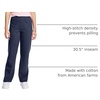 Hanes Women’s Sweatpants – EcoSmart Fleece Joggers – Open-Bottom Pocketless Pull-On Lounge Pants – Reg. & Petite Sizes(Navy Heather)