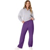 Hanes Women’s Sweatpants – EcoSmart Fleece Joggers – Open-Bottom Pocketless Pull-On Lounge Pants – Reg. & Petite Sizes(Violet Splendor Heather)