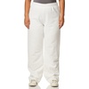 Hanes Women’s Sweatpants – EcoSmart Fleece Joggers – Open-Bottom Pocketless Pull-On Lounge Pants – Reg. & Petite Sizes(White)