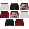Hanes boys Underwear Boxers, 8-pack, Cotton-blend Woven Boxers for Boys, Moisture-wicking, Breathable(Black/Red Plaid  Soft Crayon  Black/Red Check)