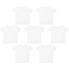 Hanes boys White T Shirts Pack, 7-pack, Toddler Boys Cotton T Shirts, Soft & Breathable Kids Clothes, Crewneck Tees(White)