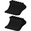 Hanes Boys’ No-show Socks Pack – 12-pack – Athletic Socks for Kids – Moisture-wicking, Cushioned Comfort(Black)