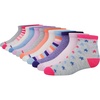 Hanes Girls’ Socks, Fashion Patterned Soft Socks, No Show, Ankle, and Crew, 12-pair Packs(Gray/Blue/Pink/Lavender – 12 Pack)