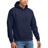 Hanes Men’s Hoodie – EcoSmart Fleece Hooded Sweatshirt for Men & Women – Midweight Fleece – Big & Tall Available(Heather Navy)