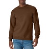 Hanes Men’s Sweatshirt, EcoSmart Fleece Crewneck Sweatshirt, Big & Tall Available, 1 or 2-Pack(Army Brown)