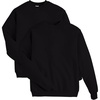 Hanes Men’s Sweatshirt, EcoSmart Fleece Crewneck Sweatshirt, Big & Tall Available, 1 or 2-Pack(Black – 2 Pack)