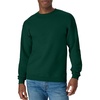 Hanes Men’s Sweatshirt, EcoSmart Fleece Crewneck Sweatshirt, Big & Tall Available, 1 or 2-Pack(Deep Forest)