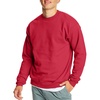 Hanes Men’s Sweatshirt, EcoSmart Fleece Crewneck Sweatshirt, Big & Tall Available, 1 or 2-Pack(Deep Red – 1 Pack)