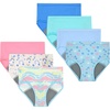 Hanes Toddler Girls’ Potty Trainer Brief, Moisture-Wicking Panty, Odor Protection Potty Trainer Underwear, 6-Pack(Blue/Teal – Light Leaks – 7 Pack)