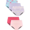 Hanes Toddler Girls’ Potty Trainer Brief, Moisture-Wicking Panty, Odor Protection Potty Trainer Underwear, 6-Pack(Pink/Purple – Heavy Leaks – 5 Pack)