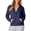 Hanes Women’s EcoSmart Fleece Sweatshirt for Women, Soft Midweight – Full-Zip Hoodie, Sweatshirt, or 1/4 Zip(Navy)