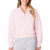 Hanes Women’s EcoSmart Fleece Sweatshirt for Women, Soft Midweight – Full-Zip Hoodie, Sweatshirt, or 1/4 Zip(Pale Pink)