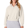 Hanes Women’s EcoSmart Fleece Sweatshirt for Women, Soft Midweight – Full-Zip Hoodie, Sweatshirt, or 1/4 Zip(Sand)