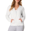 Hanes Women’s EcoSmart Fleece Sweatshirt for Women, Soft Midweight – Full-Zip Hoodie, Sweatshirt, or 1/4 Zip(White)