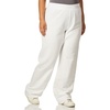 Hanes Women’s Sweatpants – EcoSmart Fleece Joggers – Open-Bottom Pocketless Pull-On Lounge Pants – Reg. & Petite Sizes(White)