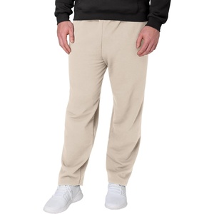 Hanes Men’s EcoSmart Sweatpants, Athletic Lounge Pants with Pockets, Open Hem Bottom, Fleece Pants(Sand)