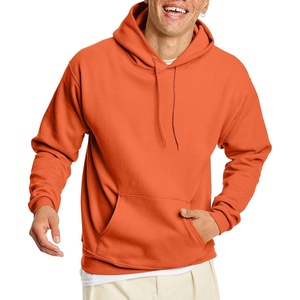 Hanes Men’s Hoodie – EcoSmart Fleece Hooded Sweatshirt for Men & Women – Midweight Fleece – Big & Tall Available(Orange)