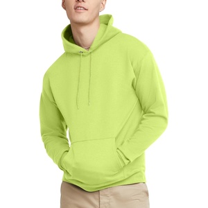 Hanes Men’s Hoodie – EcoSmart Fleece Hooded Sweatshirt for Men & Women – Midweight Fleece – Big & Tall Available(Safety Green)