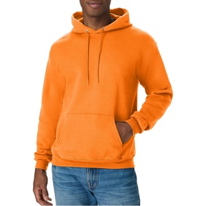 Hanes Men’s Hoodie – EcoSmart Fleece Hooded Sweatshirt for Men & Women – Midweight Fleece – Big & Tall Available(Safety Orange)
