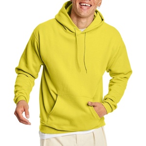 Hanes Men’s Hoodie – EcoSmart Fleece Hooded Sweatshirt for Men & Women – Midweight Fleece – Big & Tall Available(Yellow)