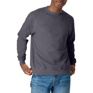 Hanes Men’s Sweatshirt, EcoSmart Fleece Crewneck Sweatshirt, Big & Tall Available, 1 or 2-Pack(Charcoal Heather)