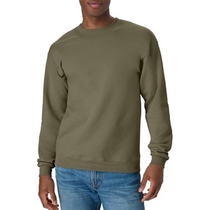 Hanes Men’s Sweatshirt, EcoSmart Fleece Crewneck Sweatshirt, Big & Tall Available, 1 or 2-Pack(Fatigue Green)