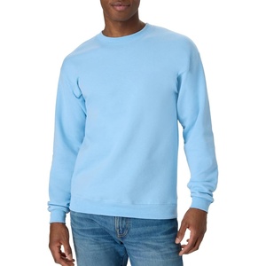 Hanes Men’s Sweatshirt, EcoSmart Fleece Crewneck Sweatshirt, Big & Tall Available, 1 or 2-Pack(Light Blue)